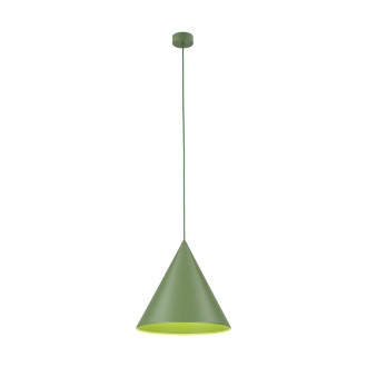 TK Lighting 10887 - Luster CONO PEAPOD L 1xE27, Ø320, zelená