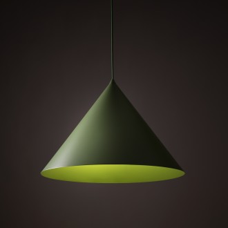 TK Lighting 10888 - Luster CONO PEAPOD XL 1xE27, Ø500, zelená