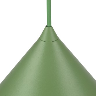 TK Lighting 10888 - Luster CONO PEAPOD XL 1xE27, Ø500, zelená