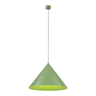 TK Lighting 10888 - Luster CONO PEAPOD XL 1xE27, Ø500, zelená