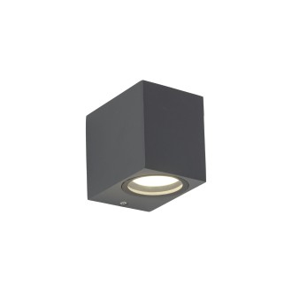 TK Lighting 10969 - Vonkajšie nástenné svietidlo AXIS GRAY 1xGU10, IP44, sivá
