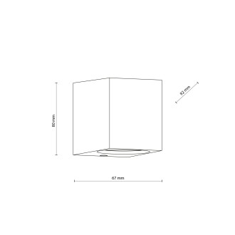 TK Lighting 10969 - Vonkajšie nástenné svietidlo AXIS GRAY 1xGU10, IP44, sivá
