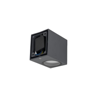 TK Lighting 10969 - Vonkajšie nástenné svietidlo AXIS GRAY 1xGU10, IP44, sivá