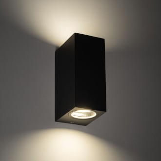 TK Lighting 10970 - Vonkajšie nástenné svietidlo AXIS GRAY 2xGU10, IP44, sivá