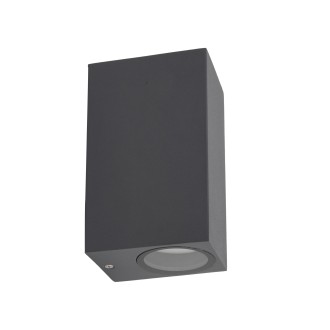 TK Lighting 10970 - Vonkajšie nástenné svietidlo AXIS GRAY 2xGU10, IP44, sivá