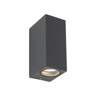 TK Lighting 10970 - Vonkajšie nástenné svietidlo AXIS GRAY 2xGU10, IP44, sivá