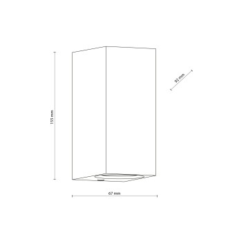 TK Lighting 10970 - Vonkajšie nástenné svietidlo AXIS GRAY 2xGU10, IP44, sivá