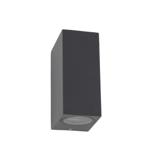 TK Lighting 10970 - Vonkajšie nástenné svietidlo AXIS GRAY 2xGU10, IP44, sivá