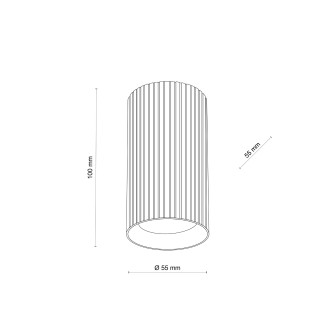 TK Lighting 11027 - Stropné svietidlo TUNE BROWN S 1xGU10, Ø55, hnedá
