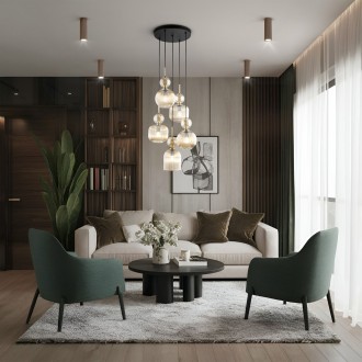 TK Lighting 11028 - Stropné svietidlo TUNE BROWN M 1xGU10, Ø55, hnedá