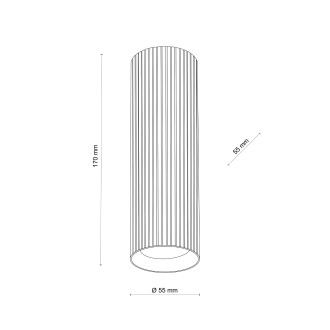 TK Lighting 11028 - Stropné svietidlo TUNE BROWN M 1xGU10, Ø55, hnedá