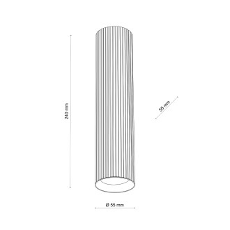 TK Lighting 11029 - Stropné svietidlo TUNE BROWN L 1xGU10, Ø55, hnedá