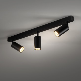 TK Lighting 10634 - Bodové svietidlo AMIS BLACK 3xGU10, čierna/zlatá