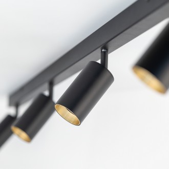 TK Lighting 10635 - Bodové svietidlo AMIS BLACK 4xGU10, čierna/zlatá