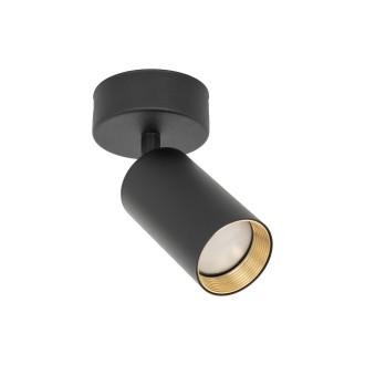 TK Lighting 10793 - Bodové svietidlo AMIS BLACK 1xGU10, čierna/zlatá