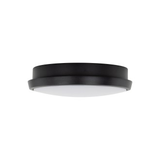 TK Lighting 18187 - Stropné a nástenné LED svietidlo SFERIS BLACK 18W, 3000K, 1300lm, IP54, Ø245, čierna/biela