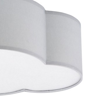 TK Lighting 3144 - Detské stropné svietidlo Cloud 2xE27, sivá