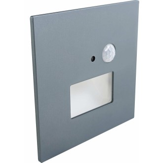 Greenlux GXLL094v2 - Orientačné svietidlo Jack PIR linkable CCT 1,5 W, 3000/4000/6000K, 75lm, metalická sivá + senzor