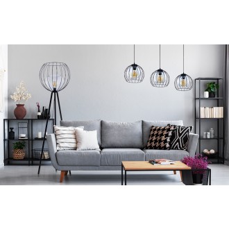 TK Lighting 3154 - Luster Universo 1xE27, Ø260, čierna/grafit
