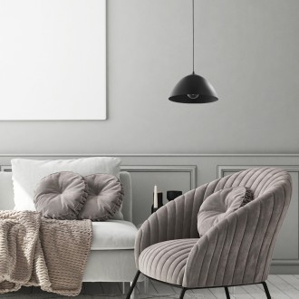 TK Lighting 3194 - Luster Faro 1xE27, Ø335, čierna