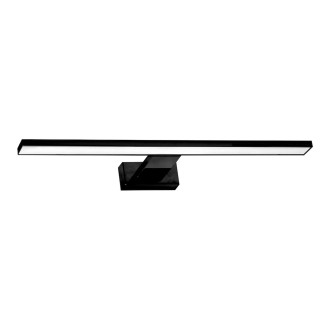 Nástenné kúpeľňové LED svietidlo SHINE BLACK 7W, 4000K, 490lm, 30cm, IP44, čierna