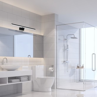 Nástenné kúpeľňové LED svietidlo SHINE BLACK 13,8 W, 4000K, 966lm, 60cm, IP44, čierna