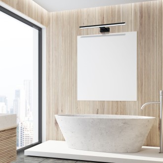 Nástenné kúpeľňové LED svietidlo SHINE BLACK 13,8 W, 4000K, 966lm, 60cm, IP44, čierna
