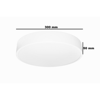 Idea led ID-4711 - Stropné LED svietidlo HOUSTON 24W, 4000K, 2160lm, Ø300, biela
