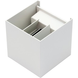 Idea led ID-8007 - Vonkajšie nástenné LED svietidlo LEO 2x3W, 4000K, 490lm, IP54, biela