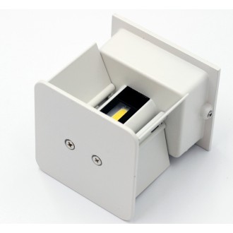 Idea led ID-8007 - Vonkajšie nástenné LED svietidlo LEO 2x3W, 4000K, 490lm, IP54, biela