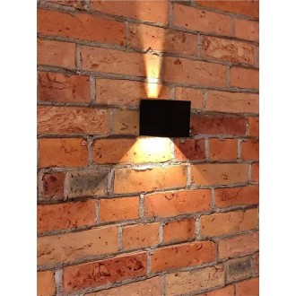 Idea led ID-8007 - Vonkajšie nástenné LED svietidlo LEO 2x3W, 4000K, 490lm, IP54, biela