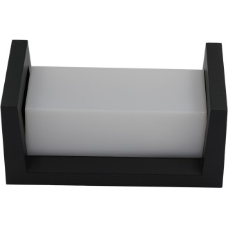 Idea led ID-8004 - Vonkajšie nástenné svietidlo HYDRA 1xE27, IP54, čierna/mliečna