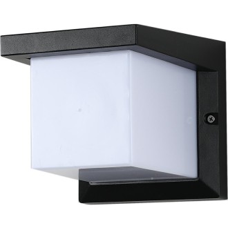 Idea led ID-8010 - Vonkajšie nástenné svítidlo TAURUS 1xE27, IP54, čierna/mliečna