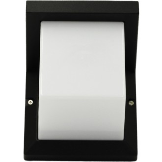 Idea led ID-8010 - Vonkajšie nástenné svítidlo TAURUS 1xE27, IP54, čierna/mliečna