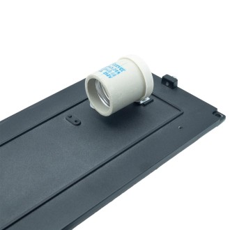 Idea led ID-8014 - Vonkajšie nástenné svietidlo CETUS 1xE27, IP54, čierna/mliečna