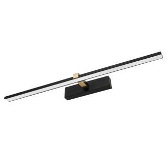Idea led ID-9036 - Nástenné kúpeľňové LED svietidlo VENUS 12W, 4200K, 840lm, IP44, 60cm, čierna/zlatá
