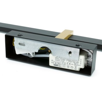 Idea led ID-9038 - Nástenné kúpeľňové LED svietidlo VENUS 24W, 4200K, 1640lm, IP44, 120cm, čierna/zlatá