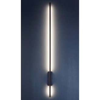 Idea led ID-9071 - Vonkajšie nástenné LED svietidlo LUNA CCT 12W, 3000/4000/6000K, 780lm, IP54, 90cm, čierna
