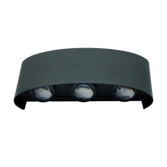 Idea led ID-8021 - Vonkajšie nástenné LED svietidlo PICTO 6x1W, 4000K, 660lm, IP54, čierna
