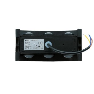 Idea led ID-8021 - Vonkajšie nástenné LED svietidlo PICTO 6x1W, 4000K, 660lm, IP54, čierna