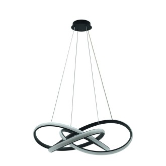 Idea ľad ID-4723 - LED luster Jasper 51W, 4000K, 4400lm, Ø470, čierna