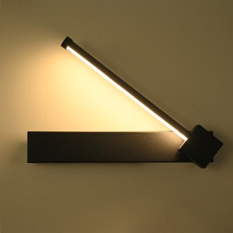 Idea led ID-9076 - Nástenné LED svietidlo MOON L CCT 6W, 3000/4000/6000K, 580lm, čierna