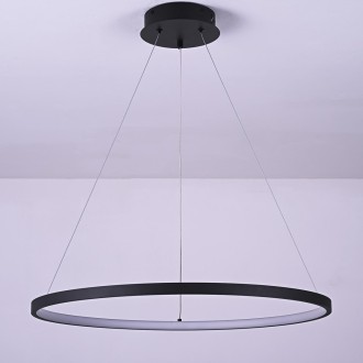 Idea led ID-4730 - LED luster PEORIA 36W, 4000K, 3500lm, Ø600, čierna