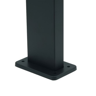 Idea led ID-8030 - Vonkajšie stojanové LED svietidlo ANTILA 10W, 4000K, 1000lm, IP54, čierna/mliečna