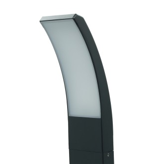 Idea led ID-8030 - Vonkajšie stojanové LED svietidlo ANTILA 10W, 4000K, 1000lm, IP54, čierna/mliečna