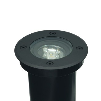 Idea led ID-8040 - Vonkajšie zapustené svietidlo do zeme ERIDA 1xGU10, IP67, IK09, Ø110, čierna