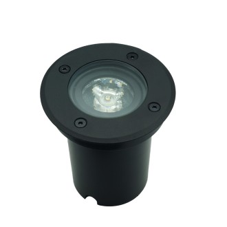 Idea led ID-8040 - Vonkajšie zapustené svietidlo do zeme ERIDA 1xGU10, IP67, IK09, Ø110, čierna