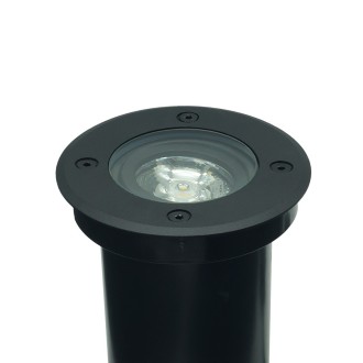Idea led ID-8040 - Vonkajšie zapustené svietidlo do zeme ERIDA 1xGU10, IP67, IK09, Ø110, čierna