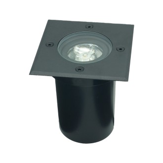 Idea led ID-8042 – Vonkajšie zapustené svietidlo do zeme ERIDA 1xGU10, IK09, IP67, 110x110, čierna
