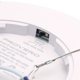 Idea led ID-4600-00 - Stropné LED svietidlo DENVER 18W, 3000/4000/6000K, 1800lm, IP20, Ø230, biela
